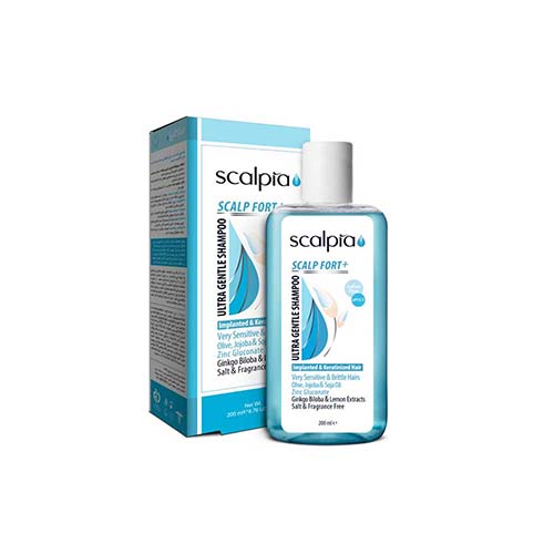 شامپو موهای بسیار حساس و شکننده اسکالپیا scalpia