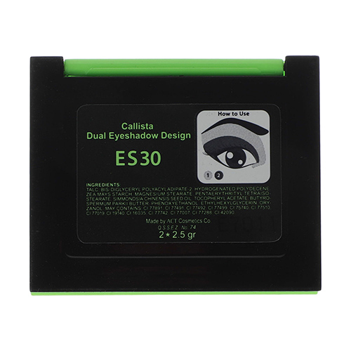 سایه چشم کالیستا مدل Dual Eyeshadow Design شماره ES30