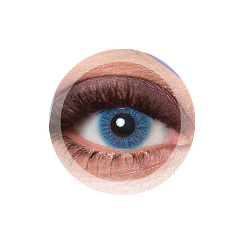 لنز کلیر ویژن رنگ آبی طوسی بدون دور شماره LB102