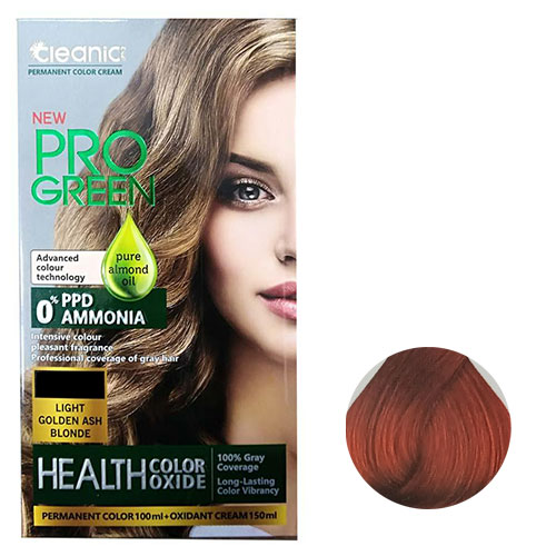 رنگ مو بدون آمونیاک کلینیک سری مسی شماره 8.44 رنگ بلوند مسی قوی روشن