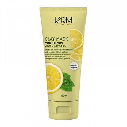 ماسک صورت خاک رسی نعناع و لیمو وارمی Clay Mask Mint & Lemon 150ml VARMI