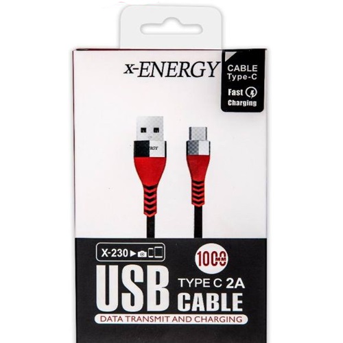 کابل تبدیل USB به USB-C ایکس-انرژی مدل X-230 طول 1 متر