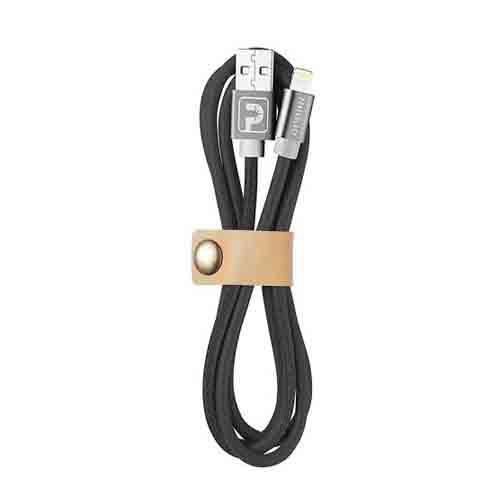 کابل تبدیل USB به لایتنینگ پاورولوژی مدل Vegan Leather طول 1 متر