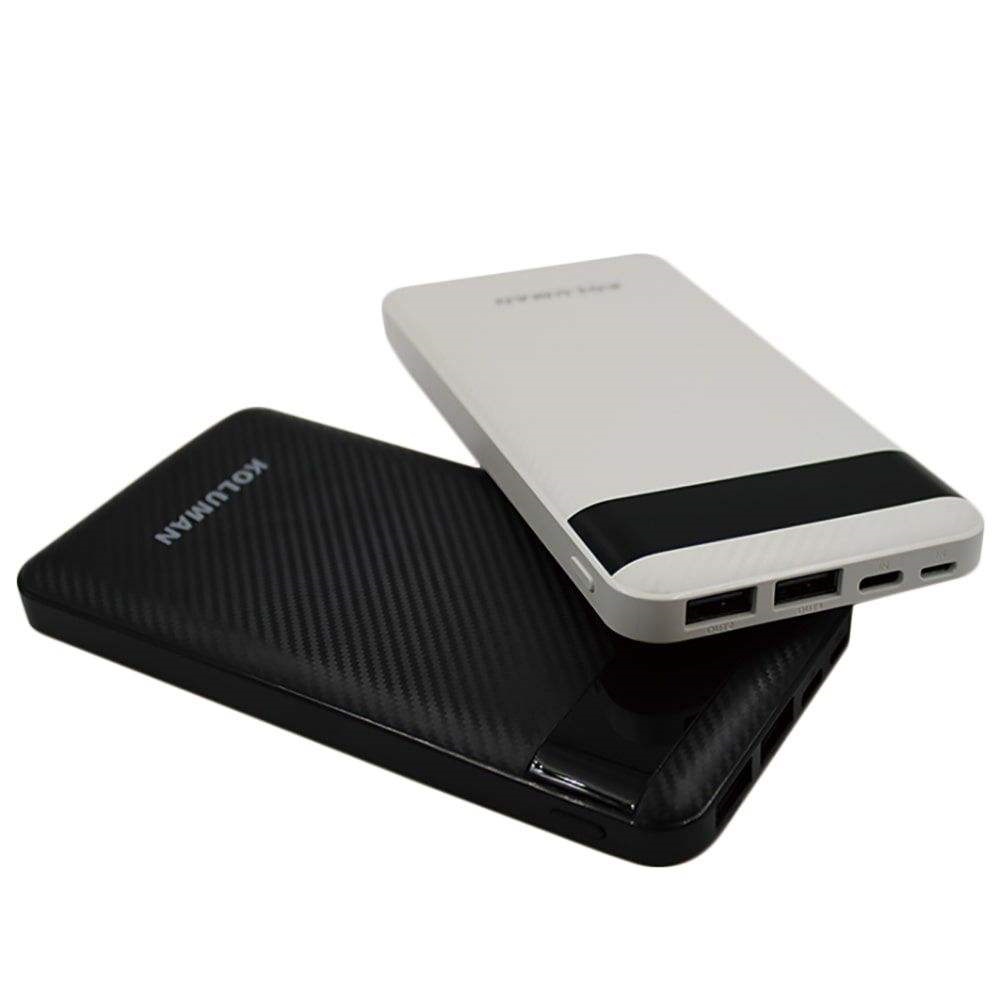 شارژر همراه کلومن مدل KP-110 ظرفیت 10000 میلی آمپر ساعت به همراه کابل تبدیل microUSB