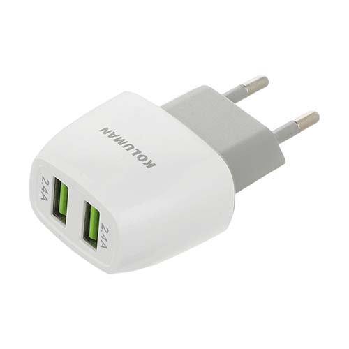 شارژر دیواری کلومن مدل KC-H805 به‌همراه کابل microusb