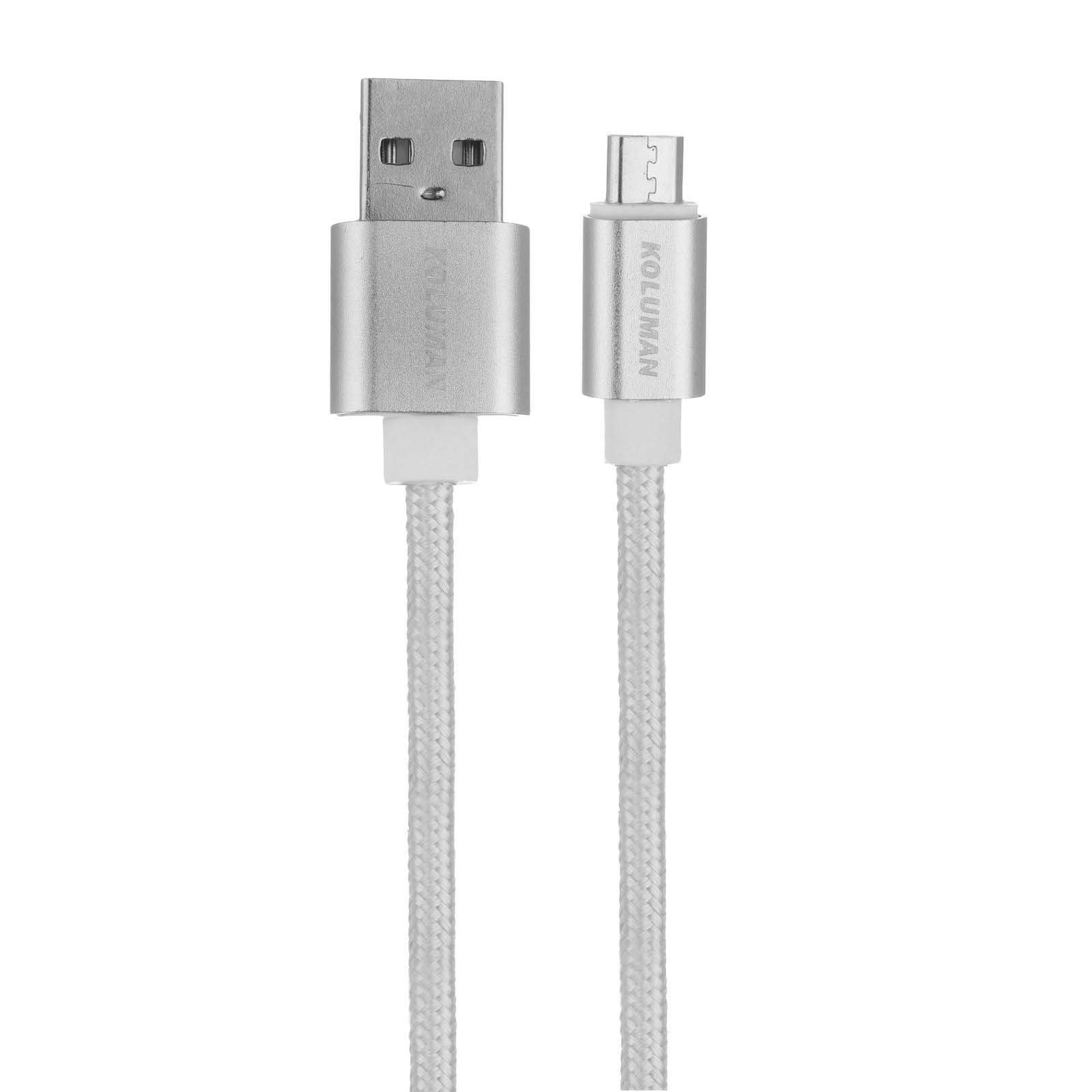 شارژر فندکی کلومن مدل KC-C01 به‌همراه کابل microusb