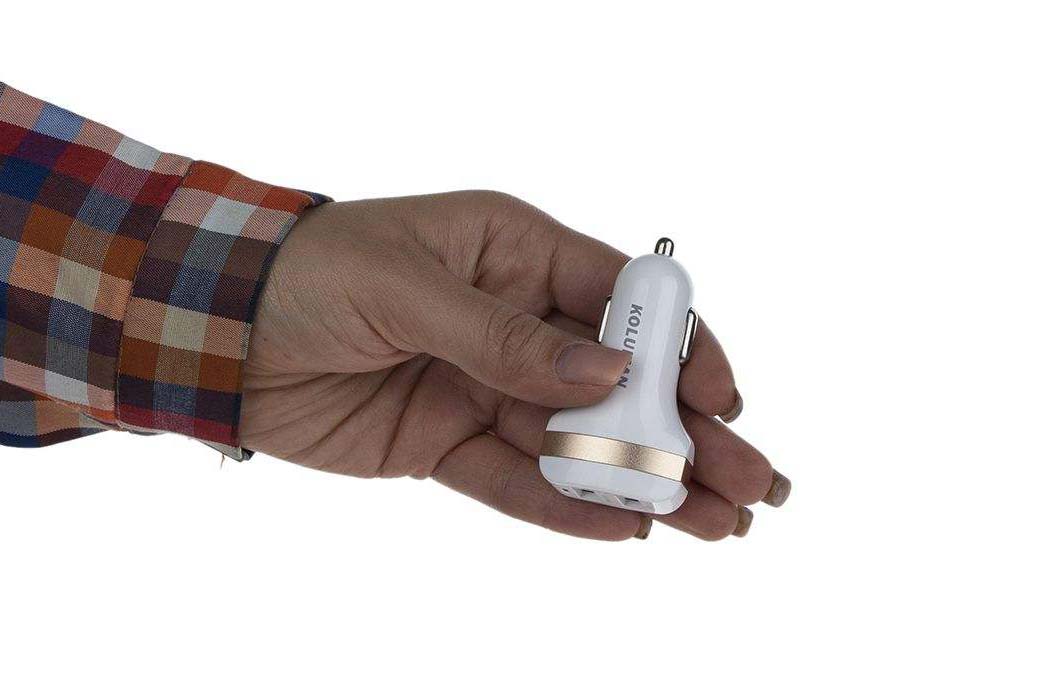 شارژر فندکی کلومن مدل KC-C400 همراه با کابل IOS