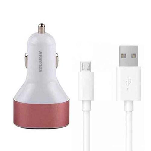 شارژر فندکی کلومن مدل k-cc-600 به همراه کابل تبدیل microUSB