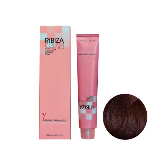 رنگ مو ریبیزا شماره 6.4 حجم 100 میلی لیتر رنگ بلوند شکلاتی مسی