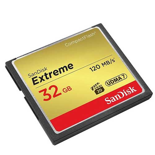 کارت حافظه CompactFlash سن دیسک مدل Extreme سرعت 800X 120MBps ظرفیت 32 گیگابایت
