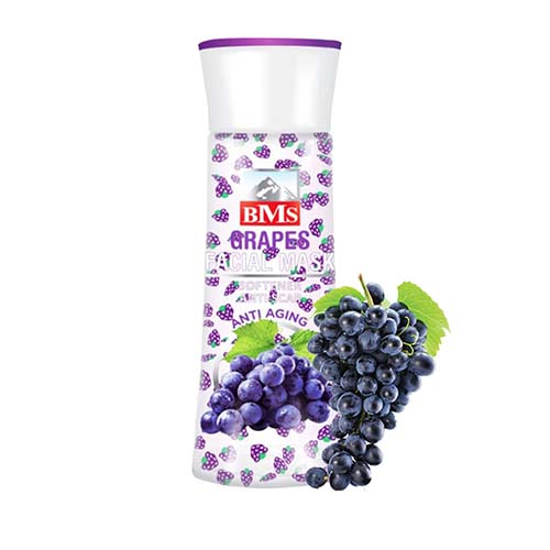 ماسک صورت بی ام اس مدل grapes حجم 160 میلی لیتر