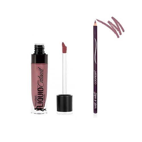 پک رژ و مداد لب وت اند وایلد Wet n Wild رژ E924B مداد E715