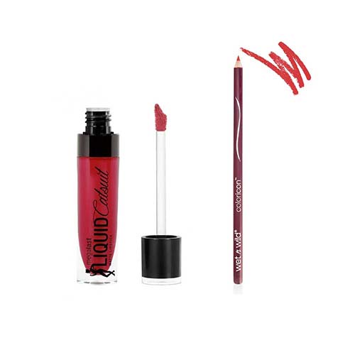 پک رژ و مداد لب وت اند وایلد Wet n Wild رژ E930B مداد E717