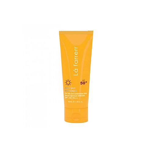 کرم ضد آفتاب و ضد لک بی‌رنگ پوست چرب و مستعد آکنه SPF50 لافارر LA FARRERR