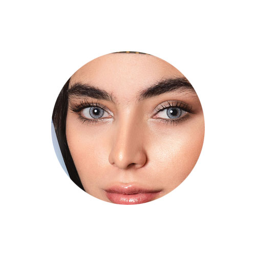 لنز کلیر ویژن رنگ طوسی یخی دوردار شماره G0721