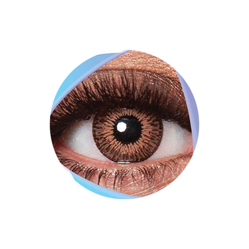 لنز کلیر ویژن رنگ عسلی دوردار شماره YH306