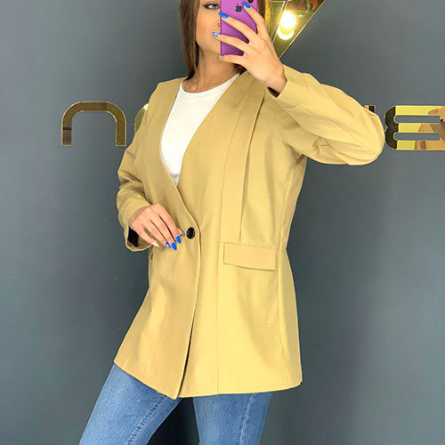 مانتو کتی لنین والنسیا رنگ خردلی بیریوان