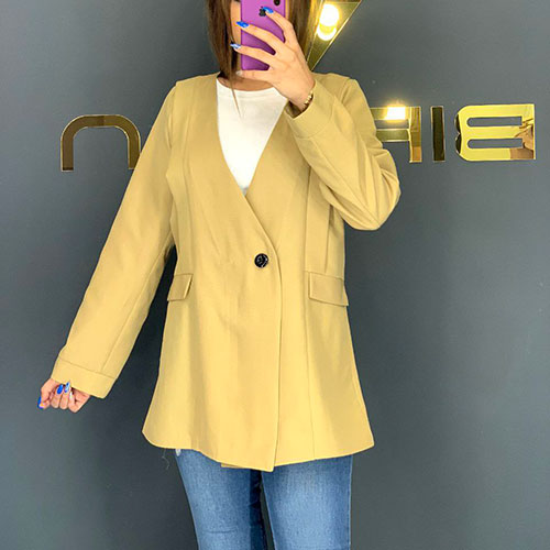 مانتو کتی لنین والنسیا رنگ خردلی بیریوان