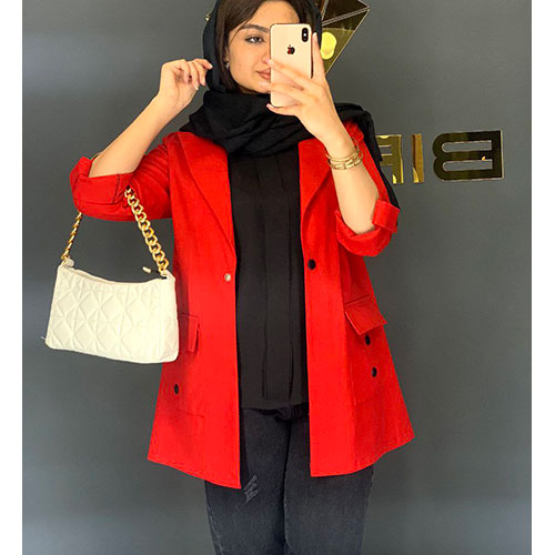 مانتو کتی اسپرت لنین آستین پاکتی رنگ سبز بیریوان