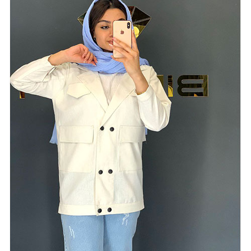 مانتو اسپرت دخترانه لنین رنگ ماشی بیریوان