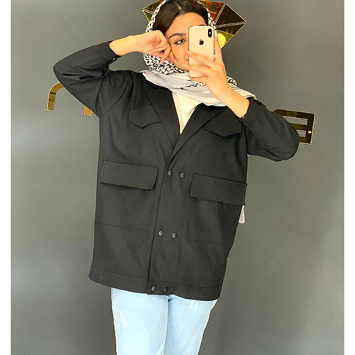 مانتو اسپرت دخترانه لنین رنگ قرمزنارنجی بیریوان