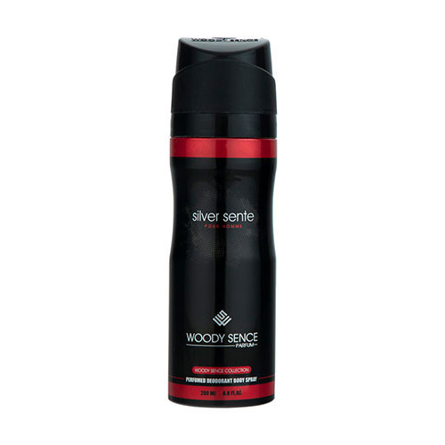 اسپری خوشبو کننده بدن مردانه وودی سنس مدل Silver Sente حجم 200 میلی لیتر