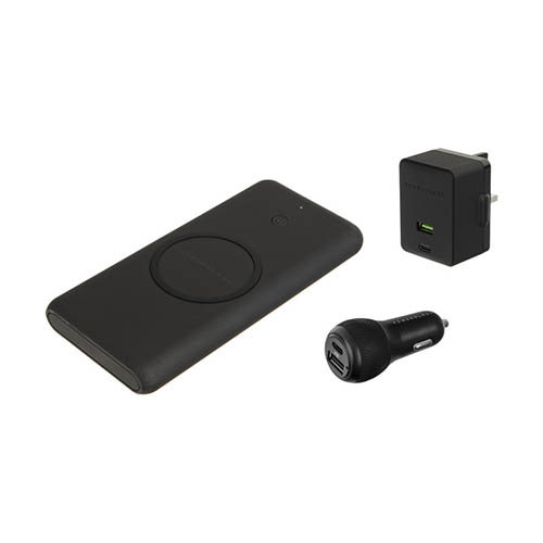 شارژر همراه پاورولوجی مدل PPBCHA02 ظرفیت 10000 میلی آمپر ساعت به همراه شارژر دیواری و فندکی