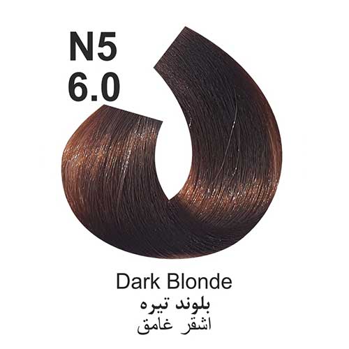 رنگ مو کاترومر سری طبیعی شماره n5 حجم 100 میلی لیتر رنگ بلوند تیره