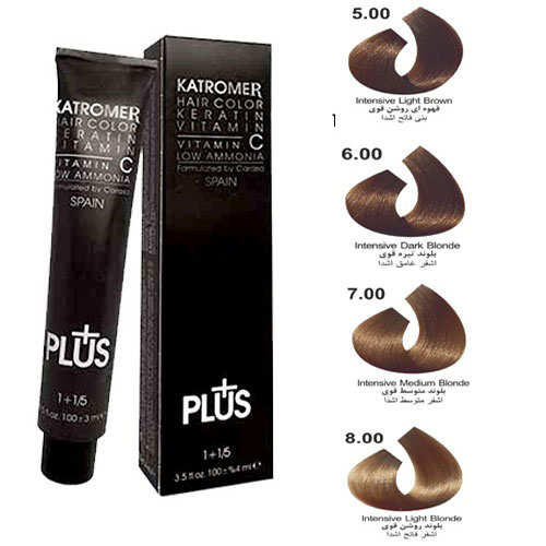 رنگ مو کاترومر سری طبیعی قوی  شماره 6 حجم 100 میلی لیتر رنگ بلوند تیره قوی