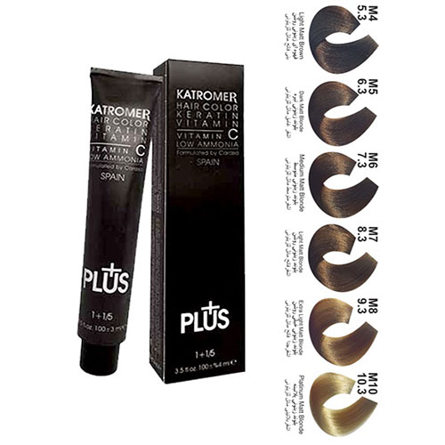 رنگ مو کاترومر سری زیتونی  شماره m10 حجم 100 میلی لیتر رنگ بلوند زیتونی پلاتینه