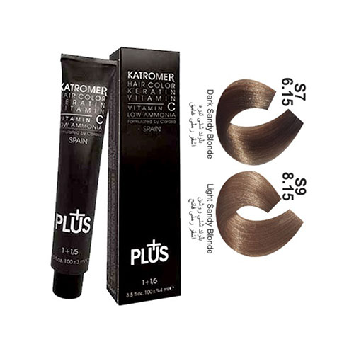 رنگ مو کاترومر سری شنی شماره S9 حجم 100 میلی لیتر رنگ بلوند شنی روشن