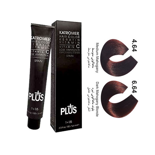 رنگ مو کاترومر سری ماهاگونی شماره 6.64 حجم 100 میلی لیتر رنگ بلوند ماهاگونی تیره