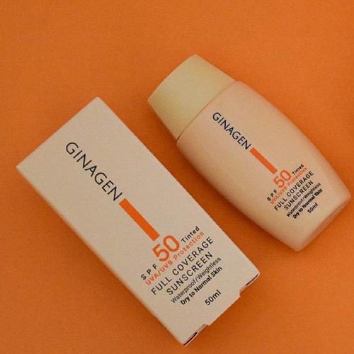 کرم ضد آفتاب ژیناژن سری dry to normal skin مدل 02 حجم 50 میلی لیتر