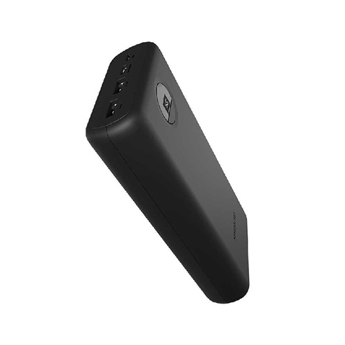 پاور بانک فست شارژ 30000 میلی آمپر پاورولوژی مدل PPBCHA07-BK 45W بهمراه کابل تایپ سی به تایپ سی بطول 1 متر