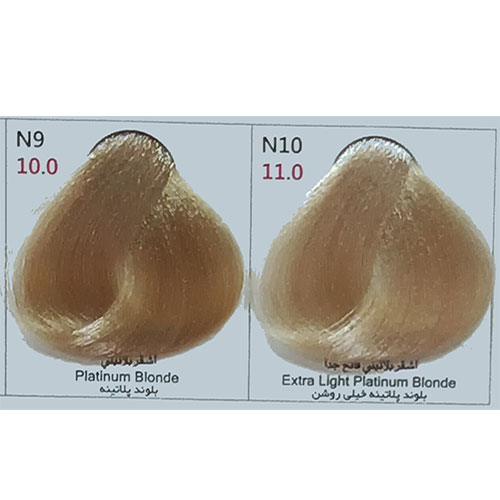 رنگ مو پادینا سری طبیعی شماره N10 حجم 100 میلی لیتر رنگ بلوند پلاتینه خیلی روشن
