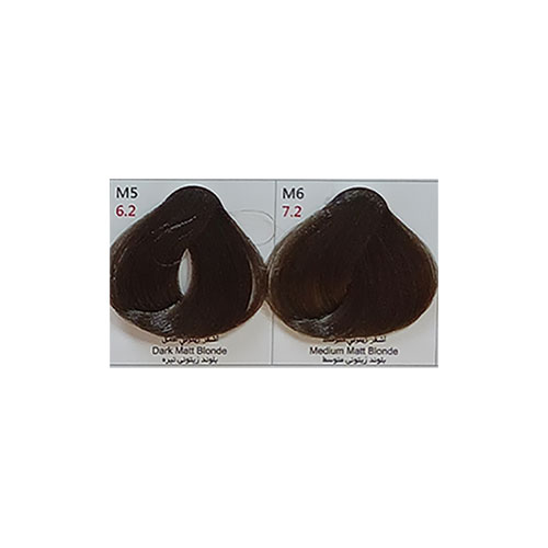 رنگ مو پادینا سری زیتونی شماره M6 حجم 100 میلی لیتر رنگ بلوند زیتونی متوسط