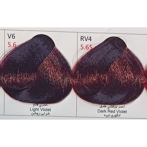 رنگ مو پادینا سری شرابی شماره RV4 حجم 100 میلی لیتر رنگ انگوری تیره