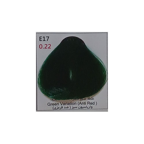 رنگ مو پادینا سری واریاسون شماره 0.22 حجم 100 میلی لیتر رنگ واریاسون سبز