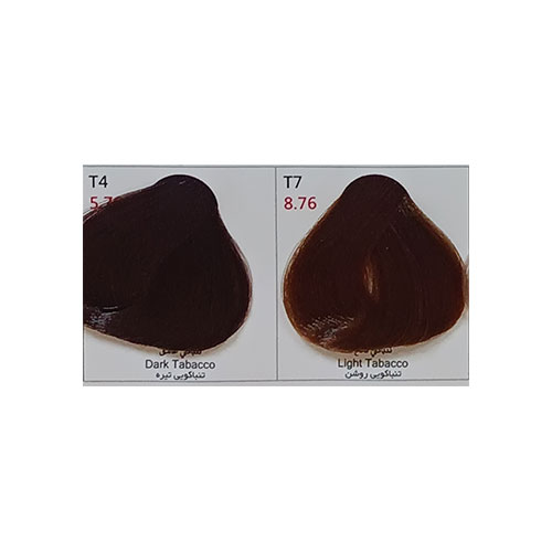 رنگ مو پادینا سری تنباکویی شماره T7 حجم 100 میلی لیتر رنگ تنباکویی روشن