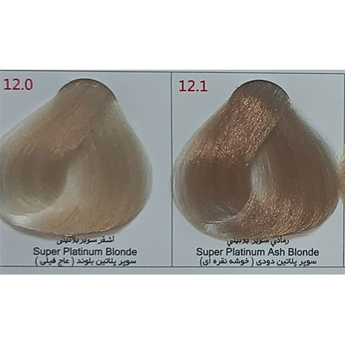 رنگ مو بیس کالر سری هایلایت شماره 12.0 حجم 125 میلی لیتر رنگ سوپر پلاتین بلوند