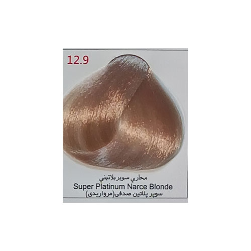 رنگ مو بیس کالر سری هایلایت شماره 12.9 حجم 125 میلی لیتر رنگ سوپر پلاتین صدفی(مرواریدی)