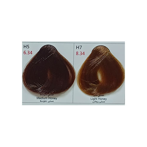 رنگ مو بیس کالر سری عسلی H5 حجم 125 میلی لیتر رنگ عسلی متوسط