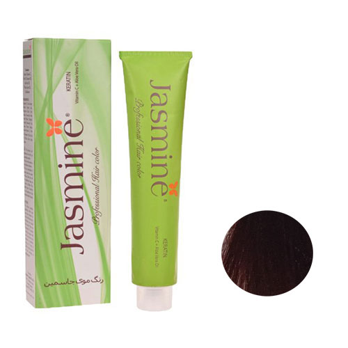 رنگ مو جاسمین سری قرمز ماهاگونی شماره 5.56 رنگ قهوه ای قرمز ماهاگونی روشن