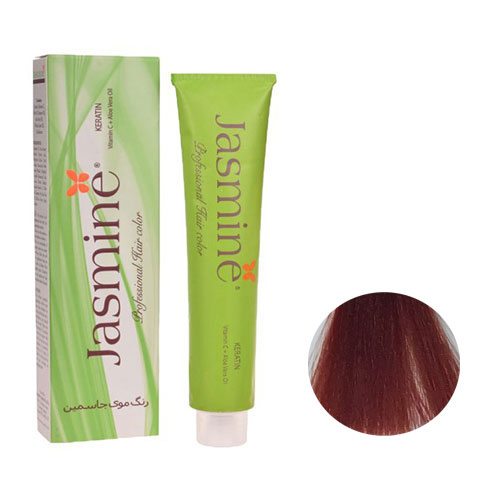 رنگ مو جاسمین سری قرمز ماهاگونی شماره 8.56 رنگ بلوند قرمز ماهاگونی روشن