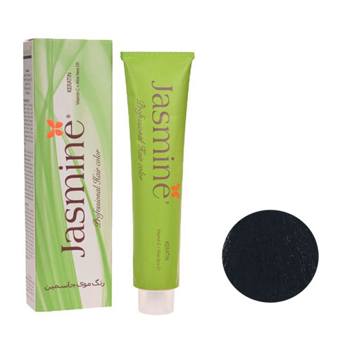 رنگ مو جاسمین سری طبیعی شماره 1.00 رنگ مشکی