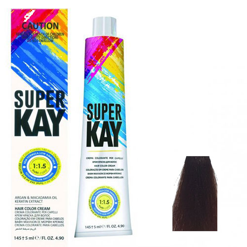 رنگ موی سوپرکی سری رنگ های ترکیبی شماره S30 رنگ فندقی روشن