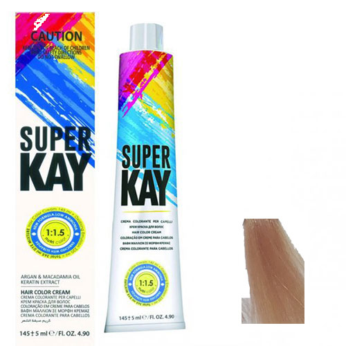 رنگ موی سوپرکی سری رنگ های ترکیبی شماره S90 رنگ بیسکویتی خیلی روشن