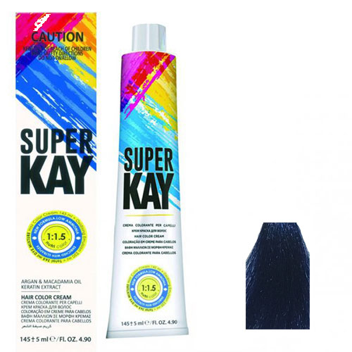 رنگ موی سوپرکی سری فشن شماره F1 رنگ سرمه ای کبالتی