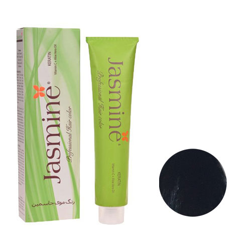 رنگ مو جاسمین سری خاکستری شماره 1.1 رنگ مشکی پر کلاغی