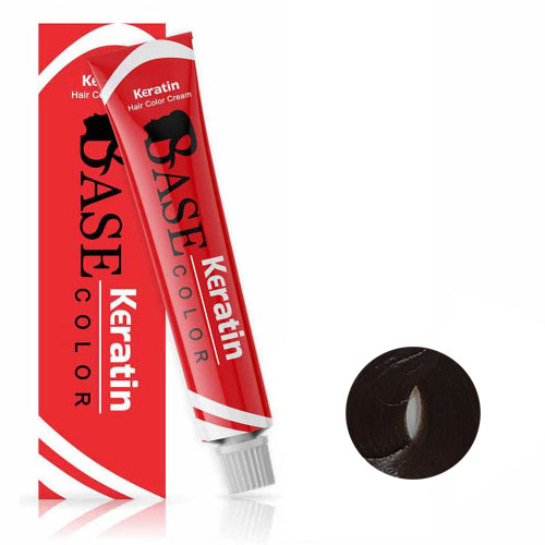 رنگ مو بیس کالر سری زیتونی شماره M5 حجم 125 میلی لیتر رنگ بلوند زیتونی تیره